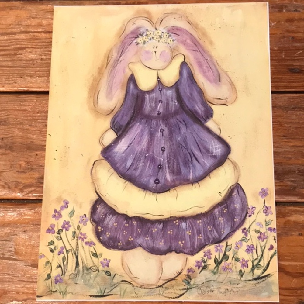 Print of my original painting (Spring Bunny)